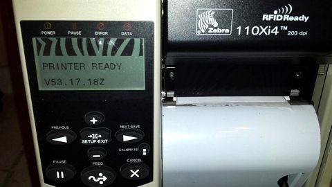 Ремонт принтера етикеток Zebra 110Xi4