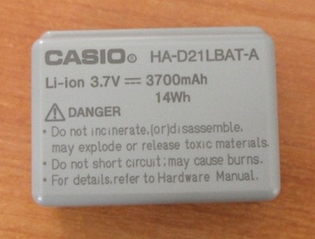 Аккумуляторная батарея Casio HA-D21LBAT