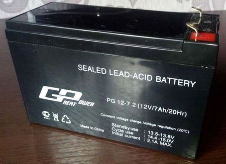 Акумуляторна батарея Great Power PG 12-7
