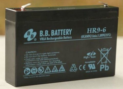 Акумуляторна батарея B.B. Battery HR9-6/T2