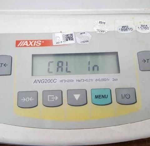 Техобслуживание лабораторных весов AXIS ANG200C