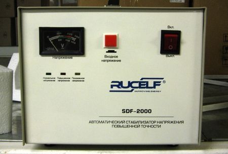Ремонт стабилизатора напряжения RUCELF SDF-2000